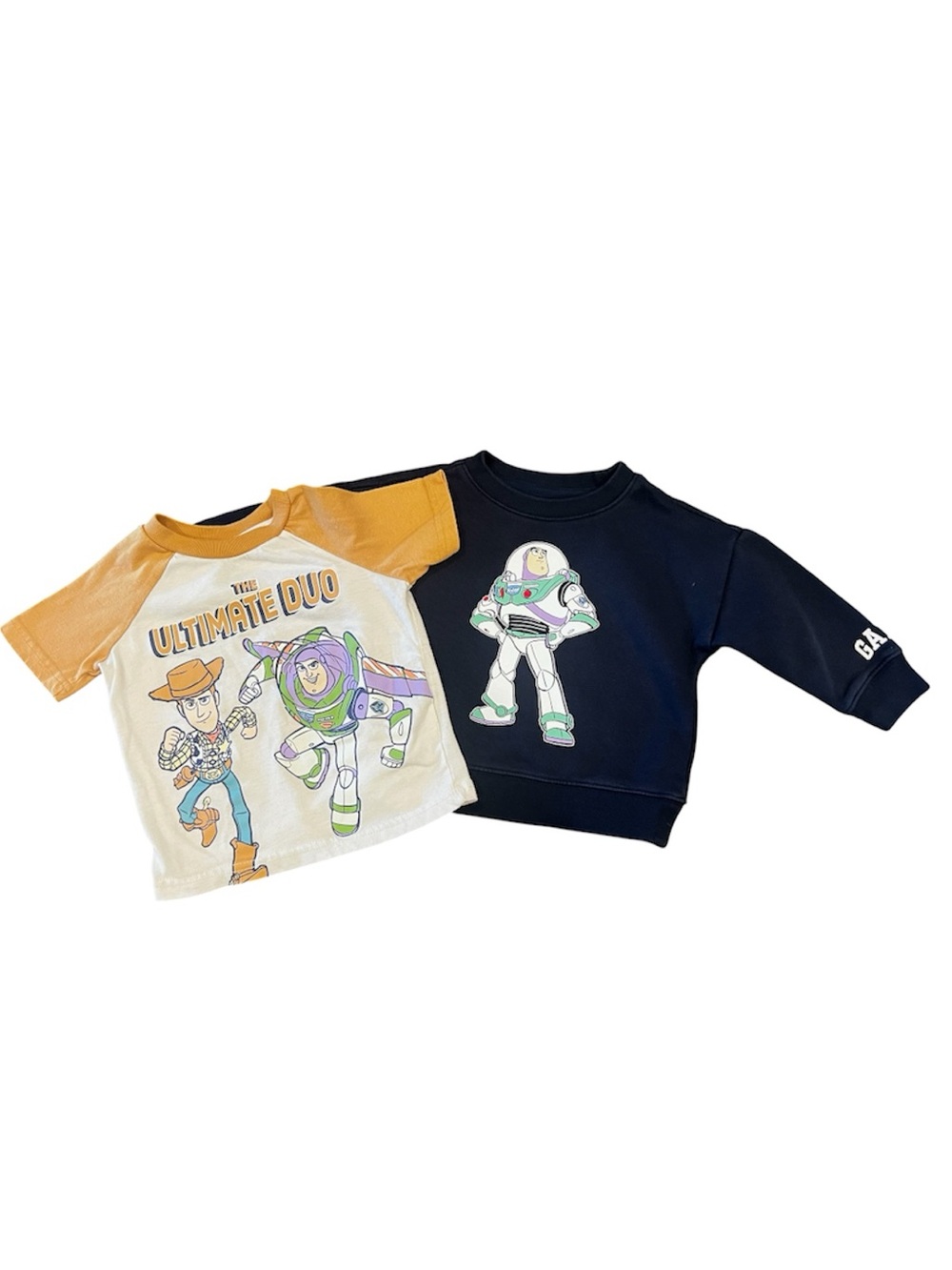 Baby GAP Toy Story Buzz Baby Sweater & Disney Buzz & Woody Disney Graphic Top